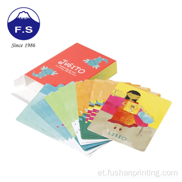 Kujundus CMYK Coloring Art Paper Printing Cards mäng